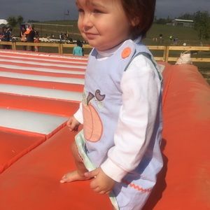 Reversible Hallow/giving/Xmas size 2,needs ironed